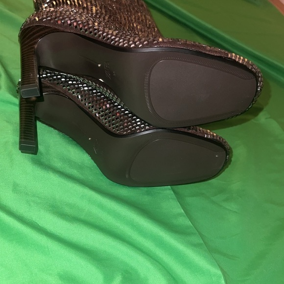 NWT Zara ZW Collection Rhinestone High Heeled Boots size 38 - Picture 8 of 15